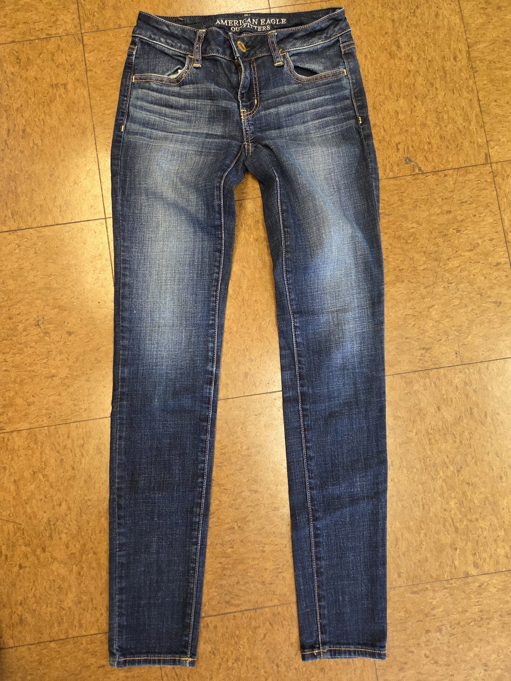 American Eagle Outfitters Dark Blue Women's Skinny Jeans